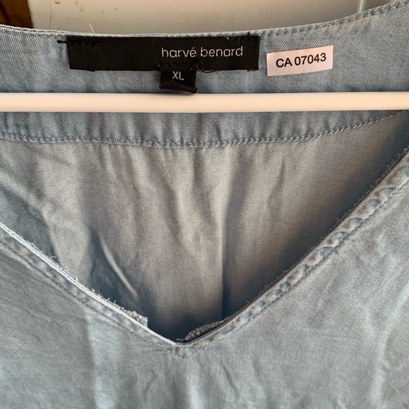 HARVE BENARD Women’s Long Sleeve Shirt Blue Size X-Large - Picture 2 of 6